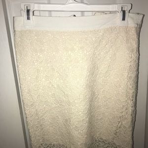 Loft - lace detailed skirt